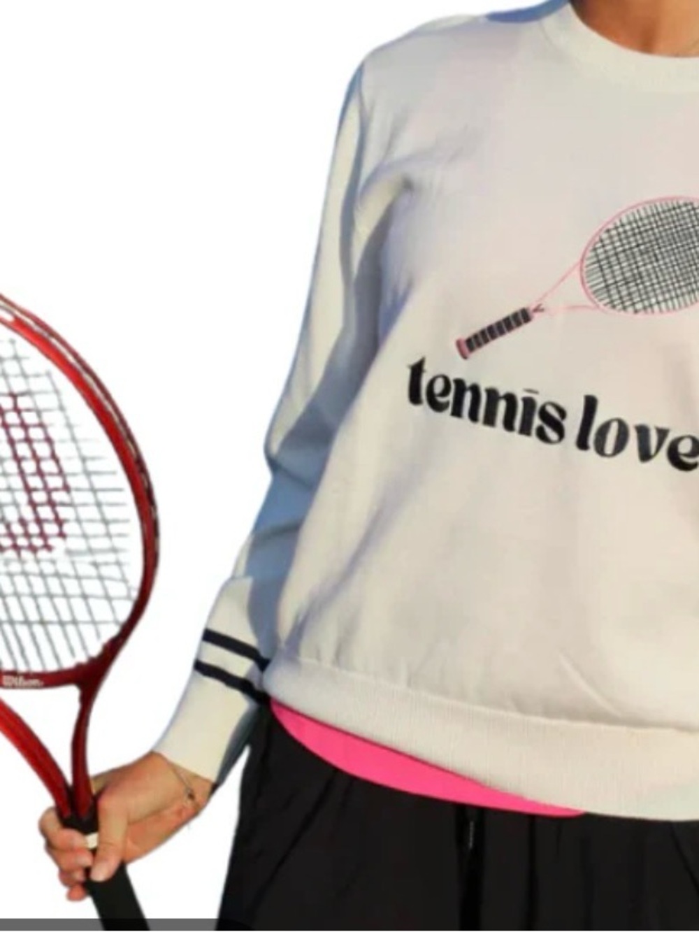 $159 Runaway Athletics Tennis Love Sweater Medium